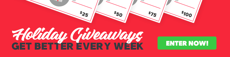 Weekly Holiday Giveaways